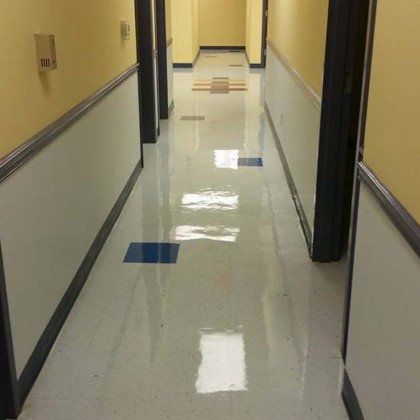 clean hallway