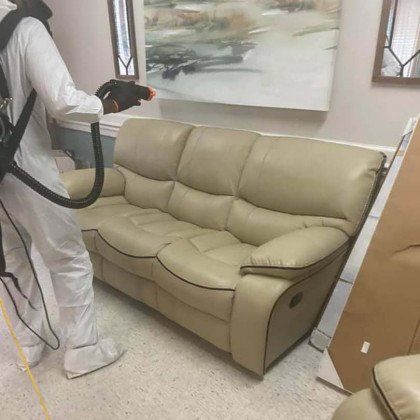 disinfecting sofa