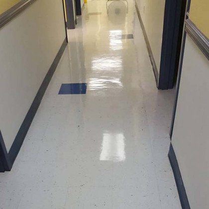Clean hallway