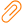 An orange paper clip icon.