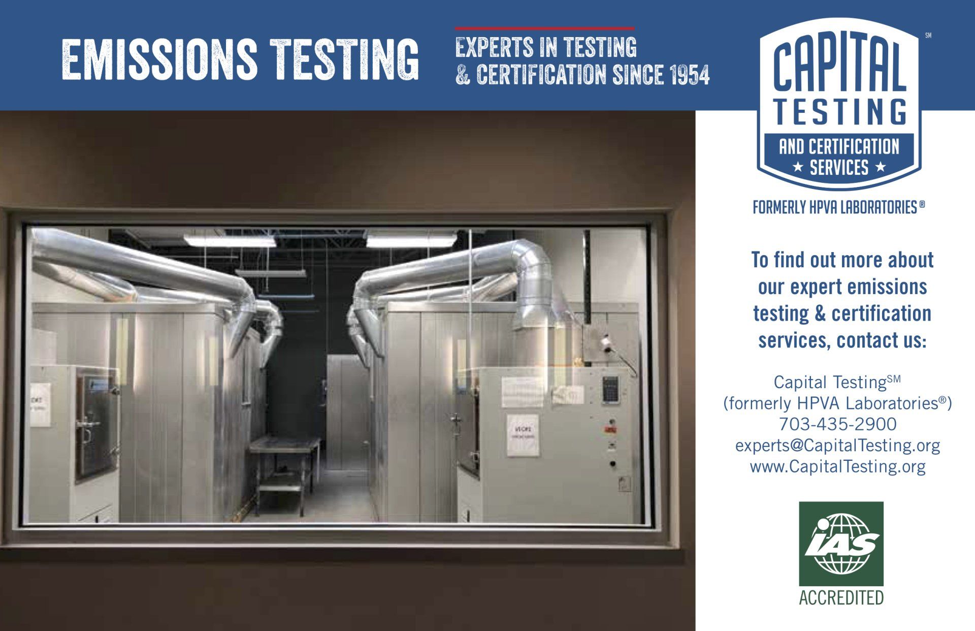 Capital Testing Formaldehyde Emissions Flyer