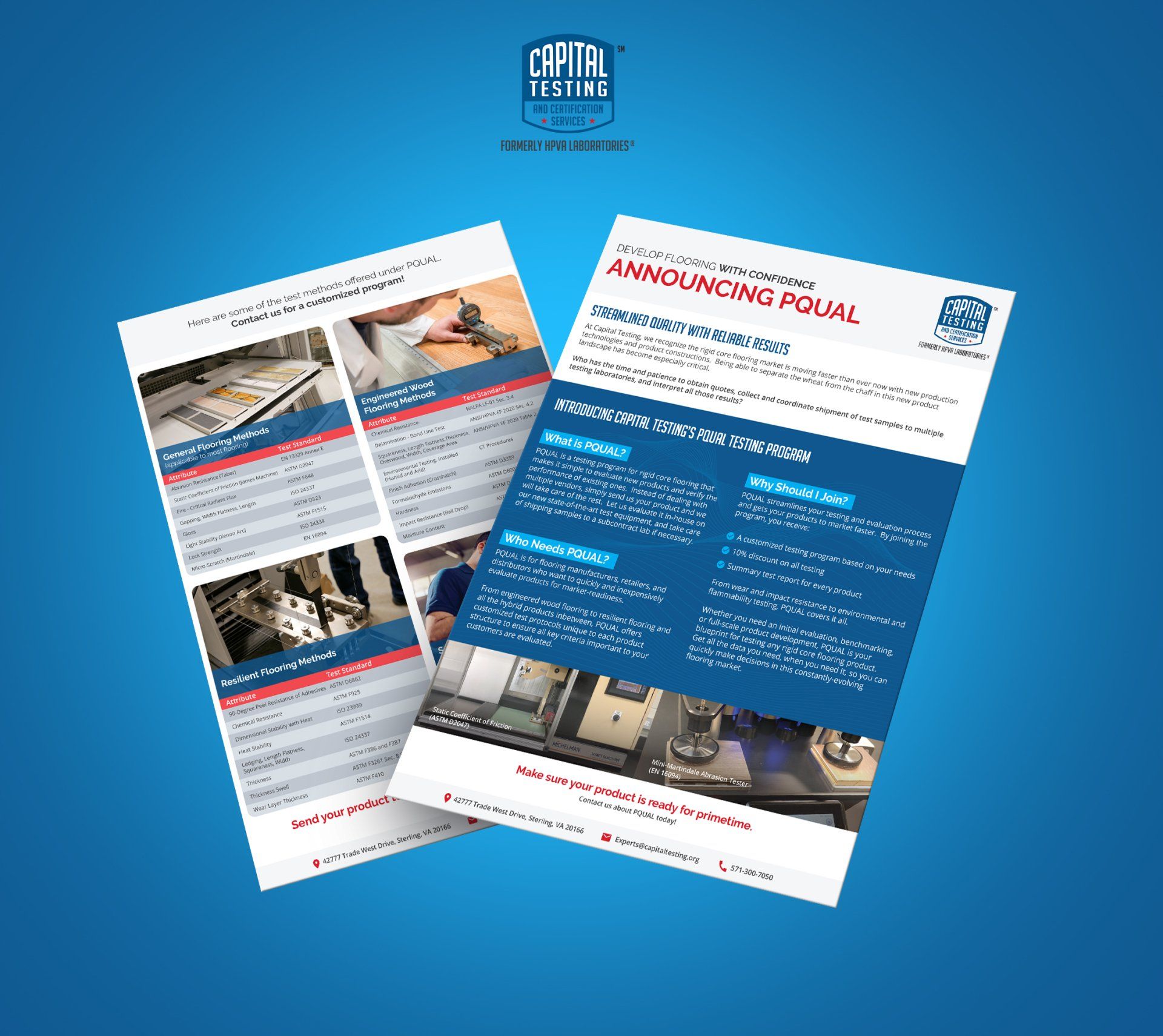 Capital Testing PQUAL Flyer