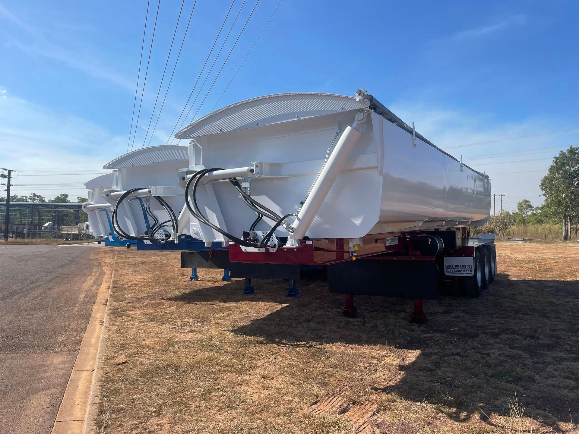 Side Tipper On The Side Of The Road