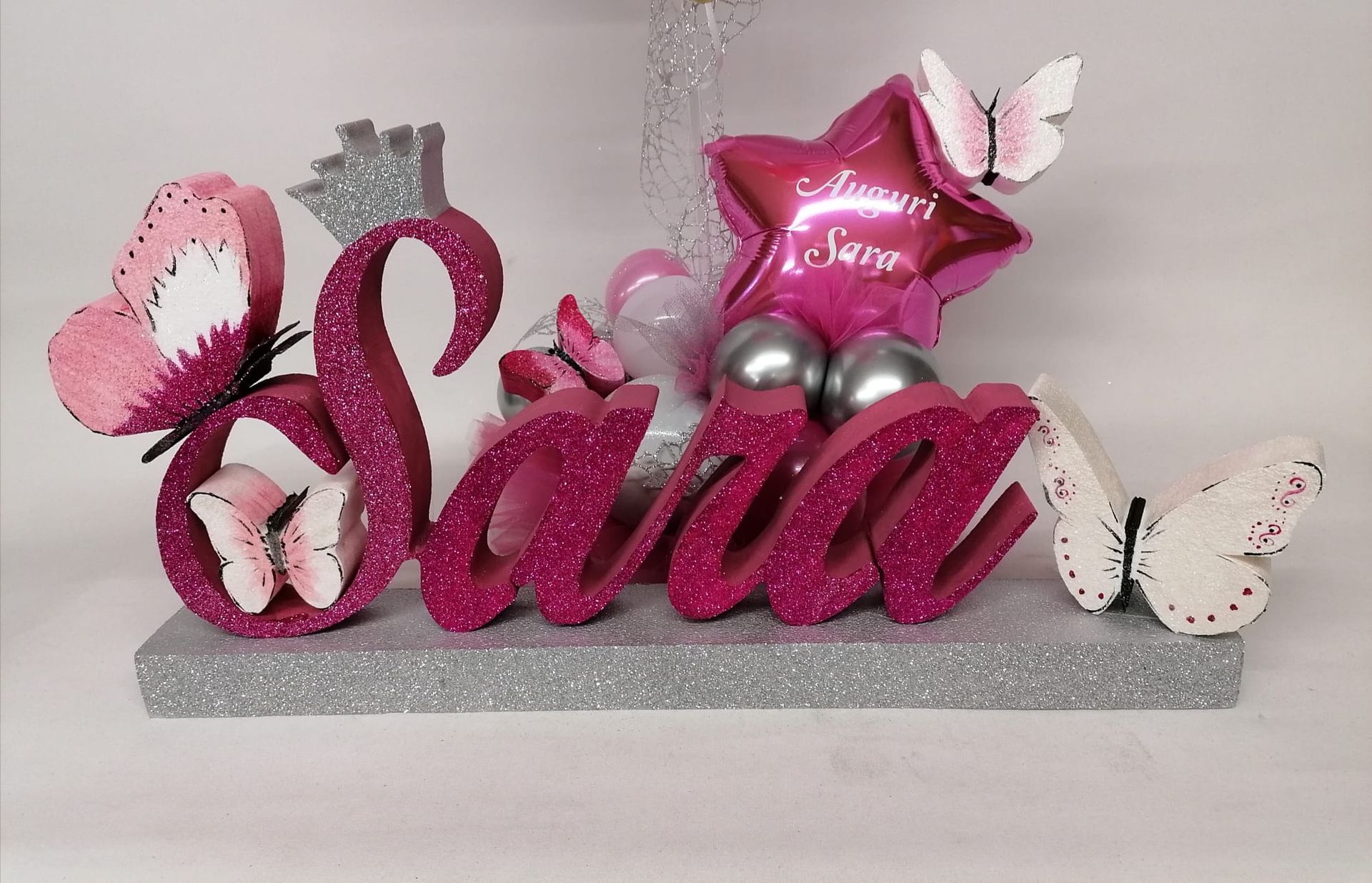 composizione in polistirolo nome Sara