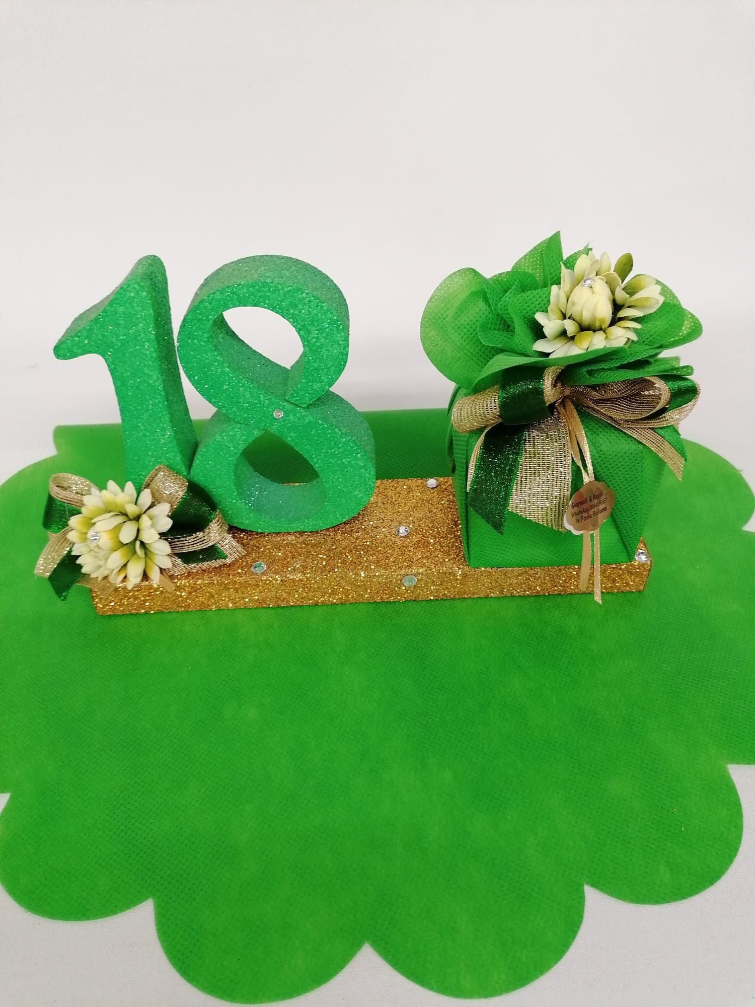 composizione in polistirolo per diciottesimo