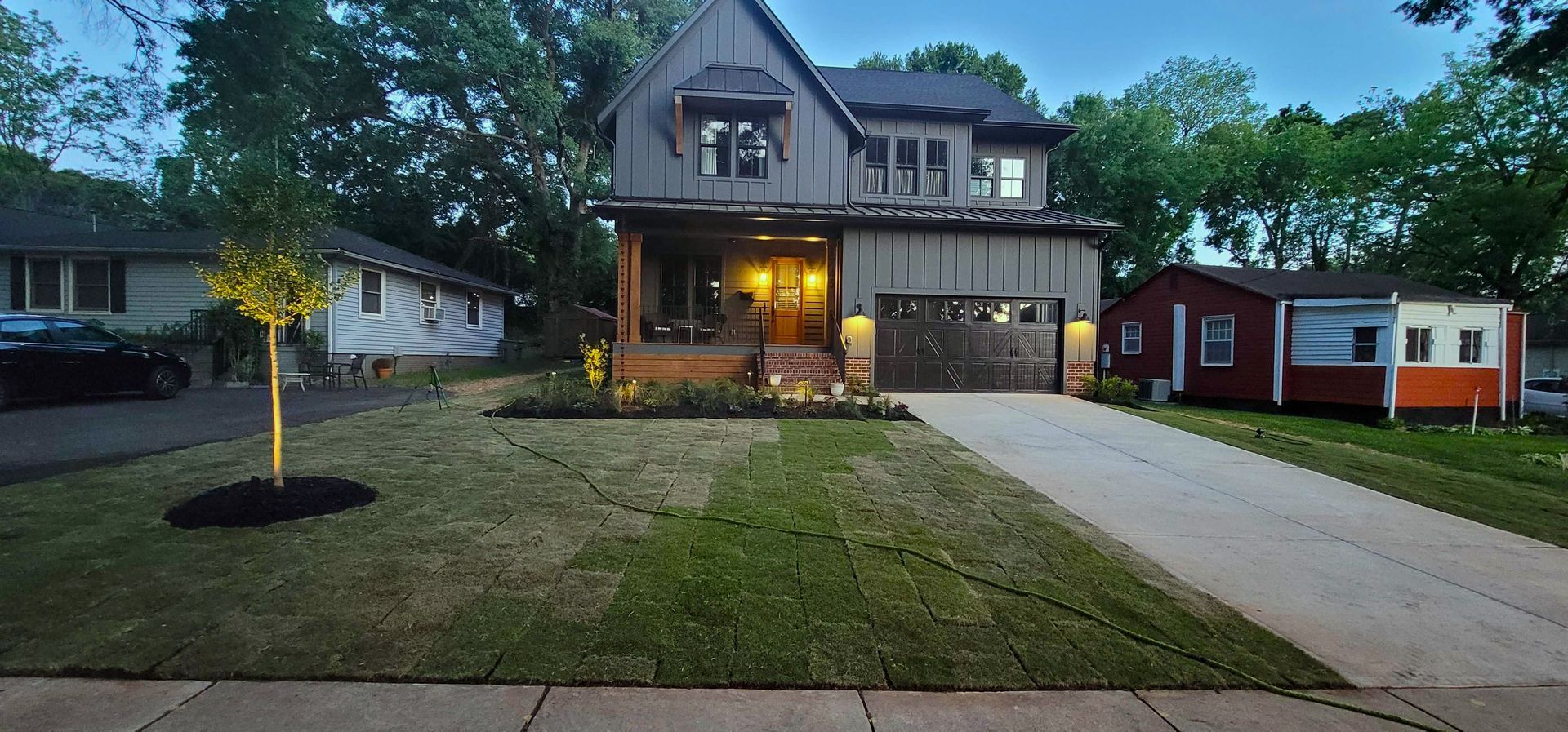 A landscape design service in Charlotte, NC - Haven Landscape Design hard at work