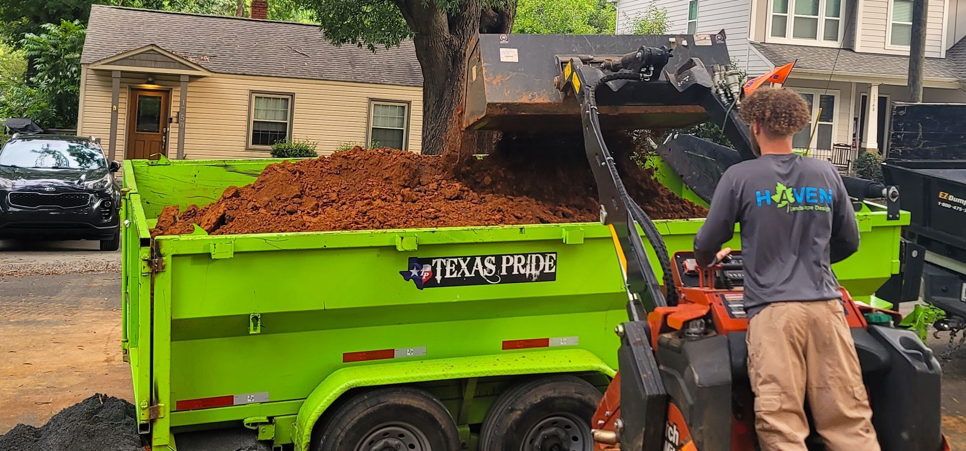 A landscape service in Charlotte, NC - Haven Landscape Design hard at work