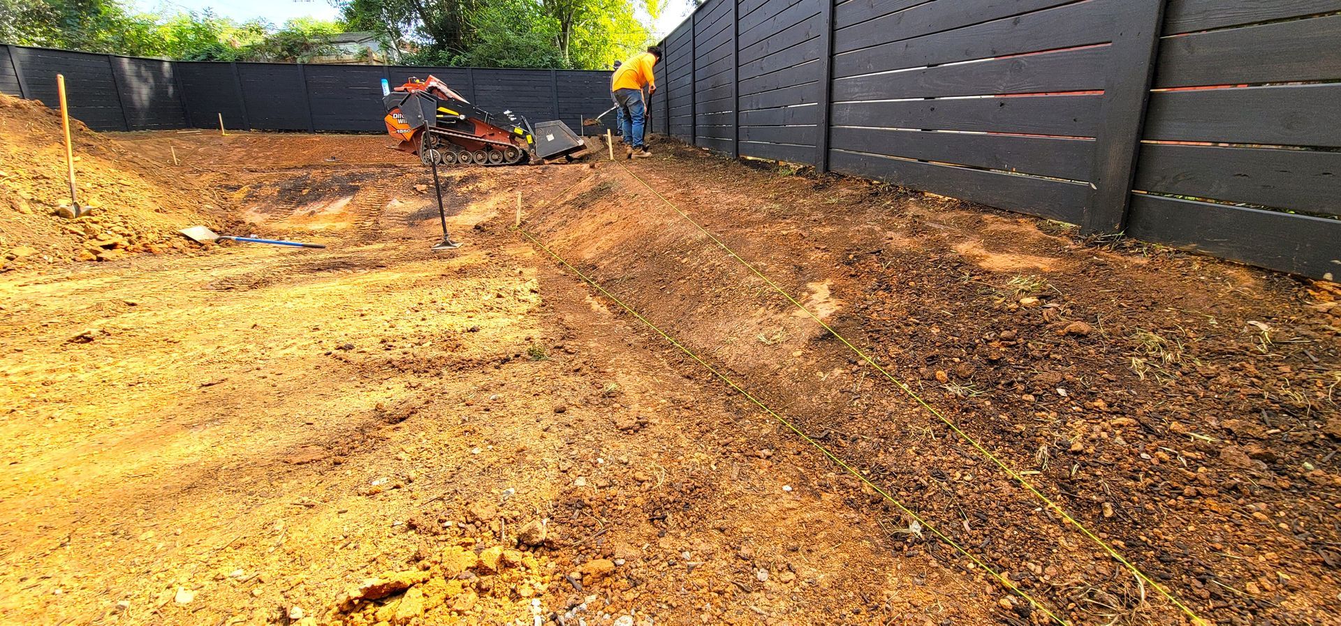 A landscape service in Charlotte, NC - Haven Landscape Design hard at work