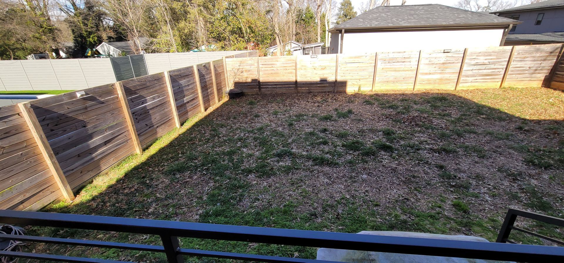 A residential landscape design project on Levy Way in Charlotte, NC - Haven Landscape Design hard at work