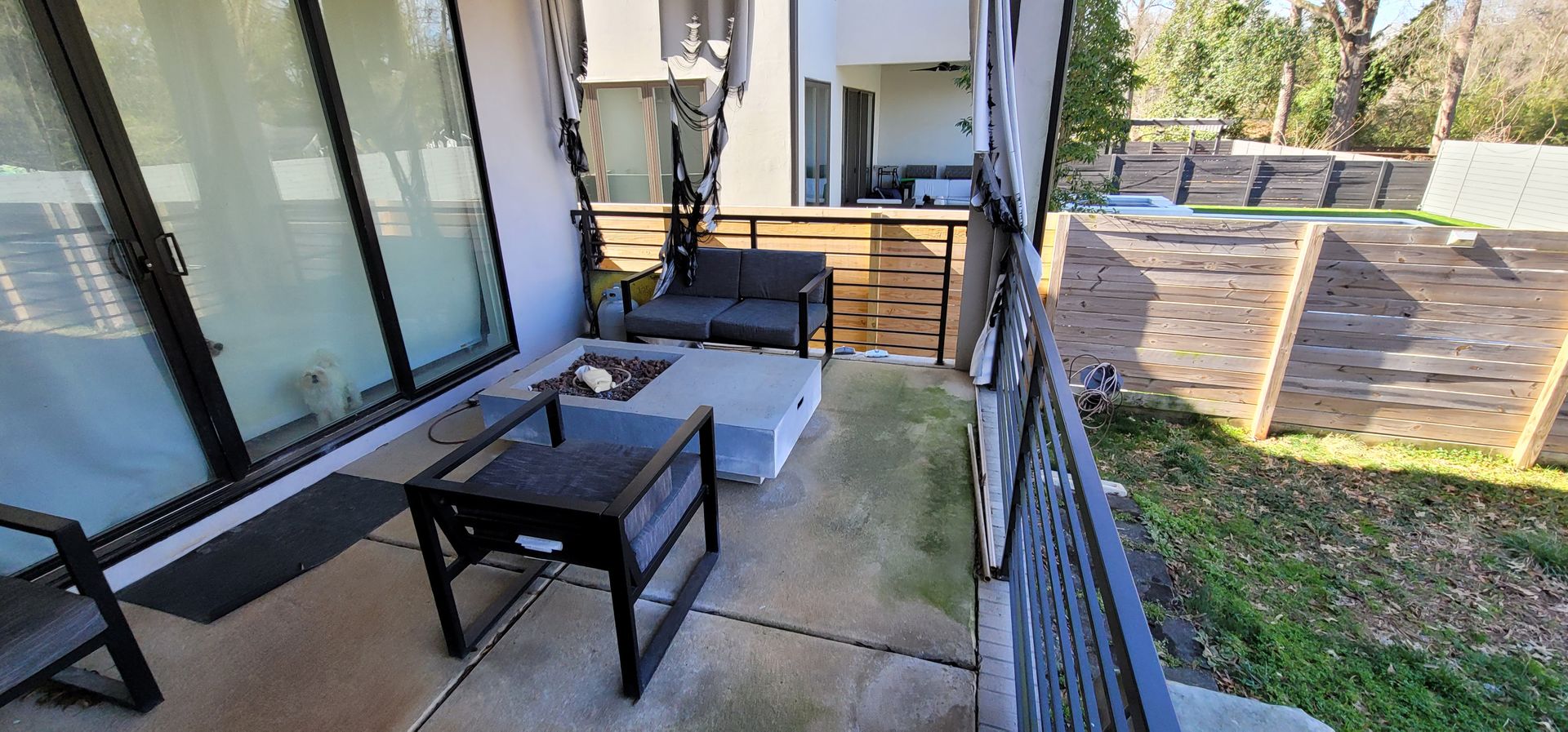 A residential landscape design project on Levy Way in Charlotte, NC - Haven Landscape Design hard at work