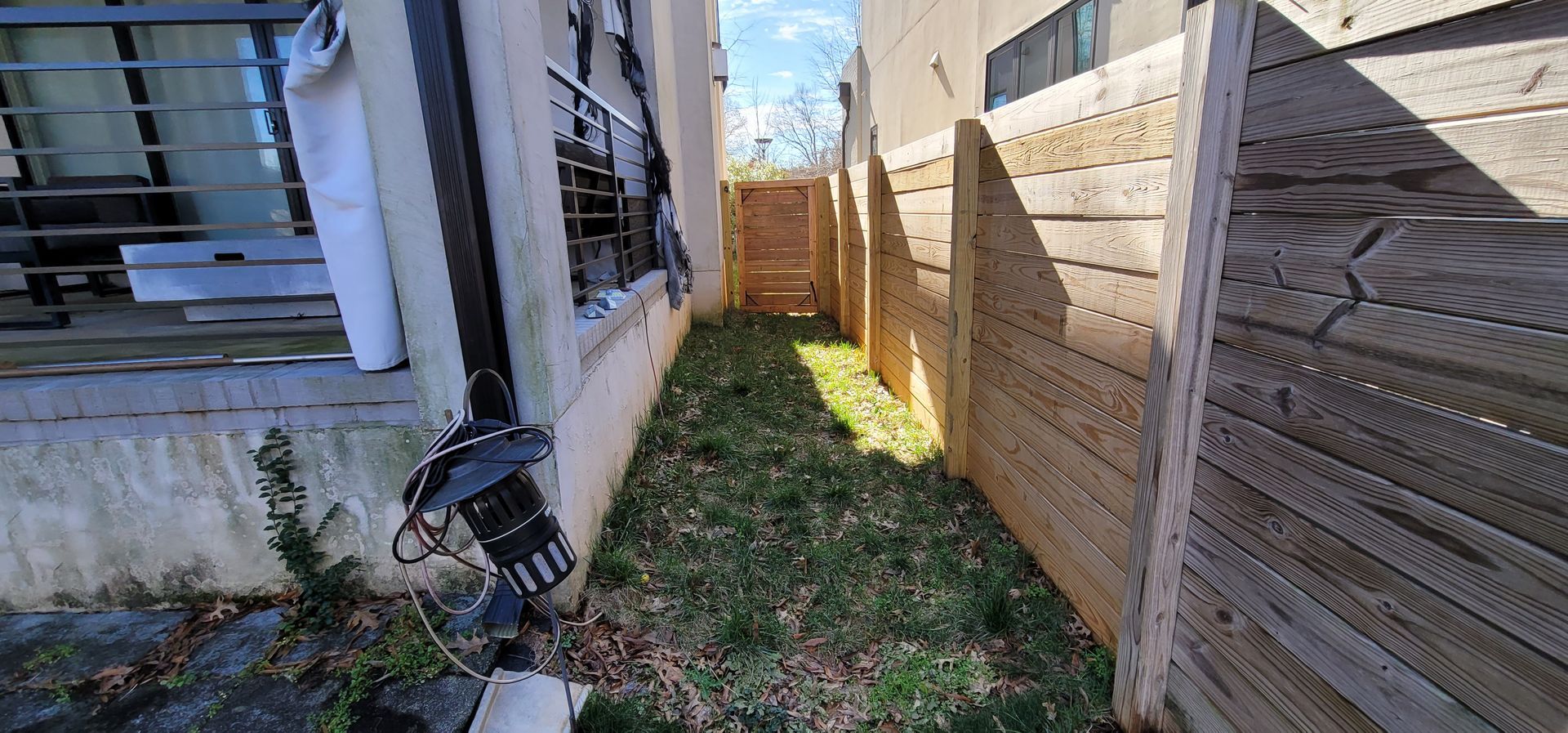 A residential landscape design project on Levy Way in Charlotte, NC - Haven Landscape Design hard at work