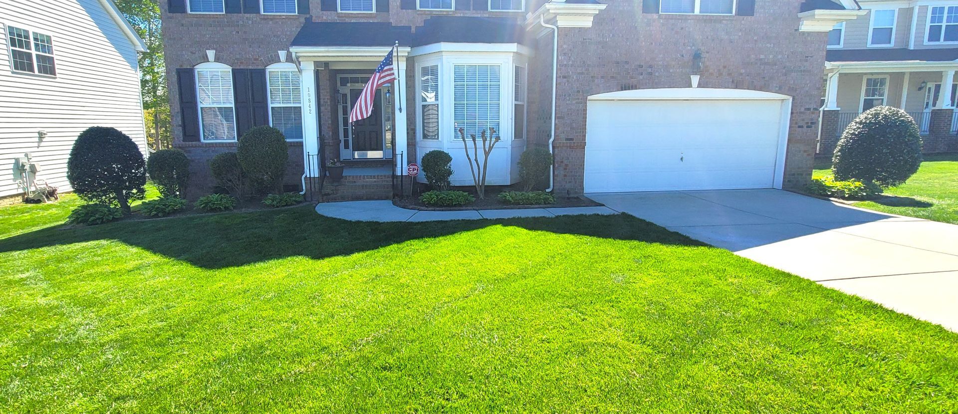 A landscape design project on Stone Bunker Dr in Charlotte, NC by Haven Landscape Design