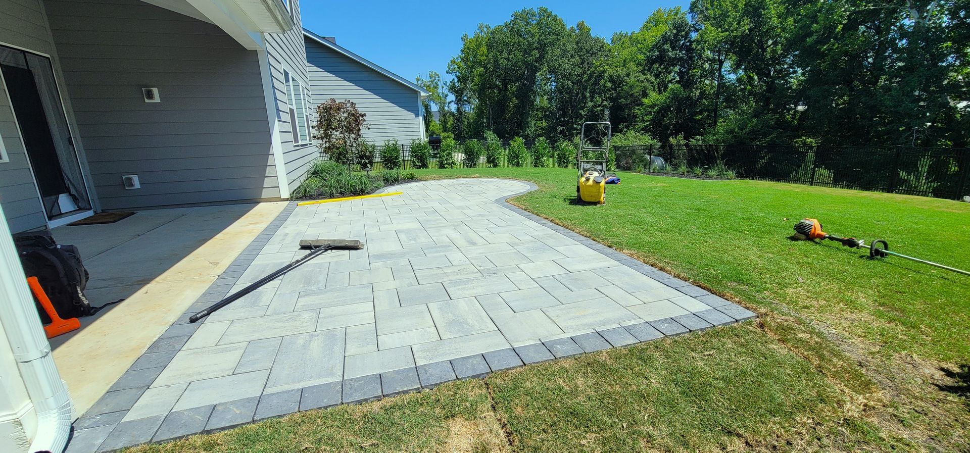 A landscape service in Charlotte, NC - Haven Landscape Design hard at work