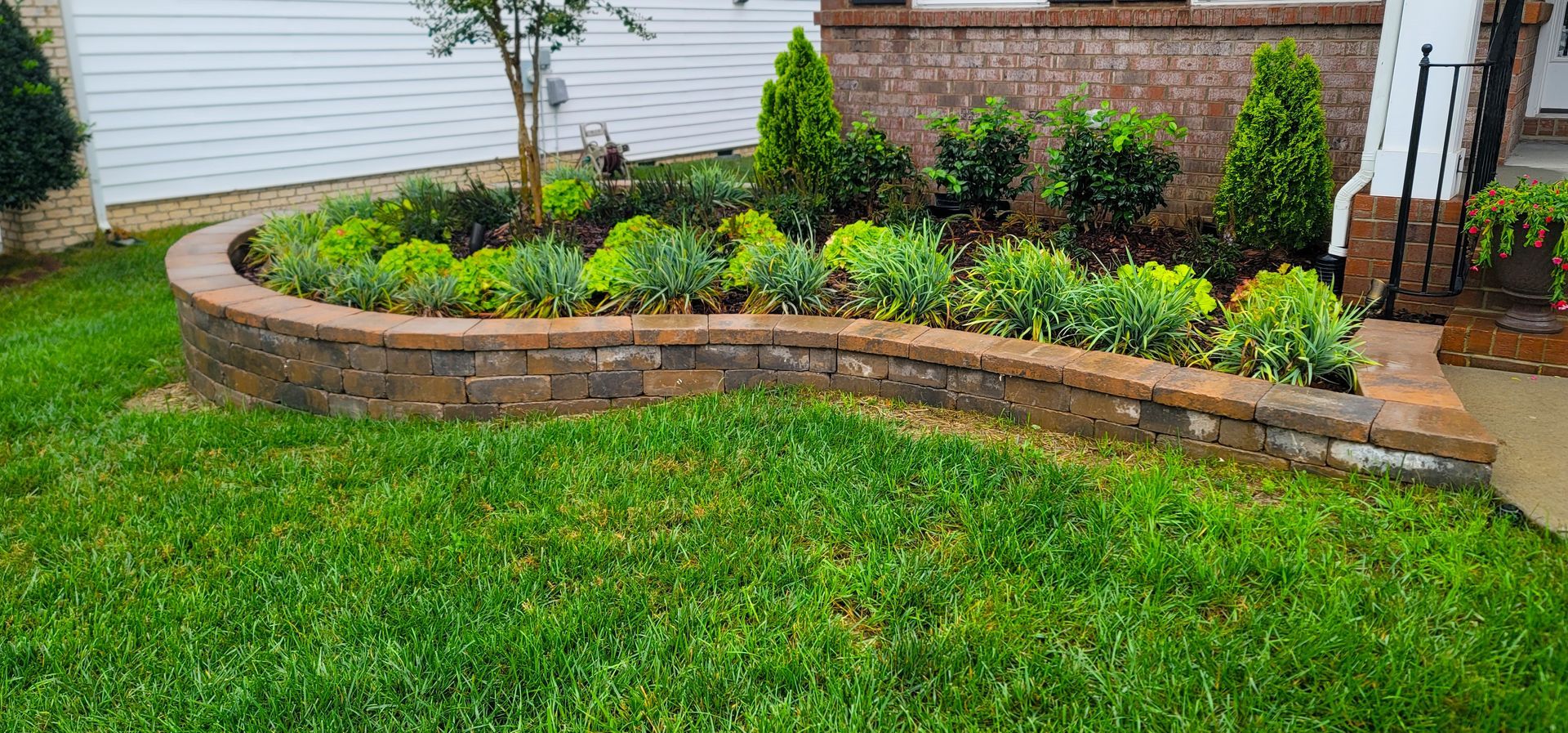 A landscape service in Charlotte, NC - Haven Landscape Design hard at work