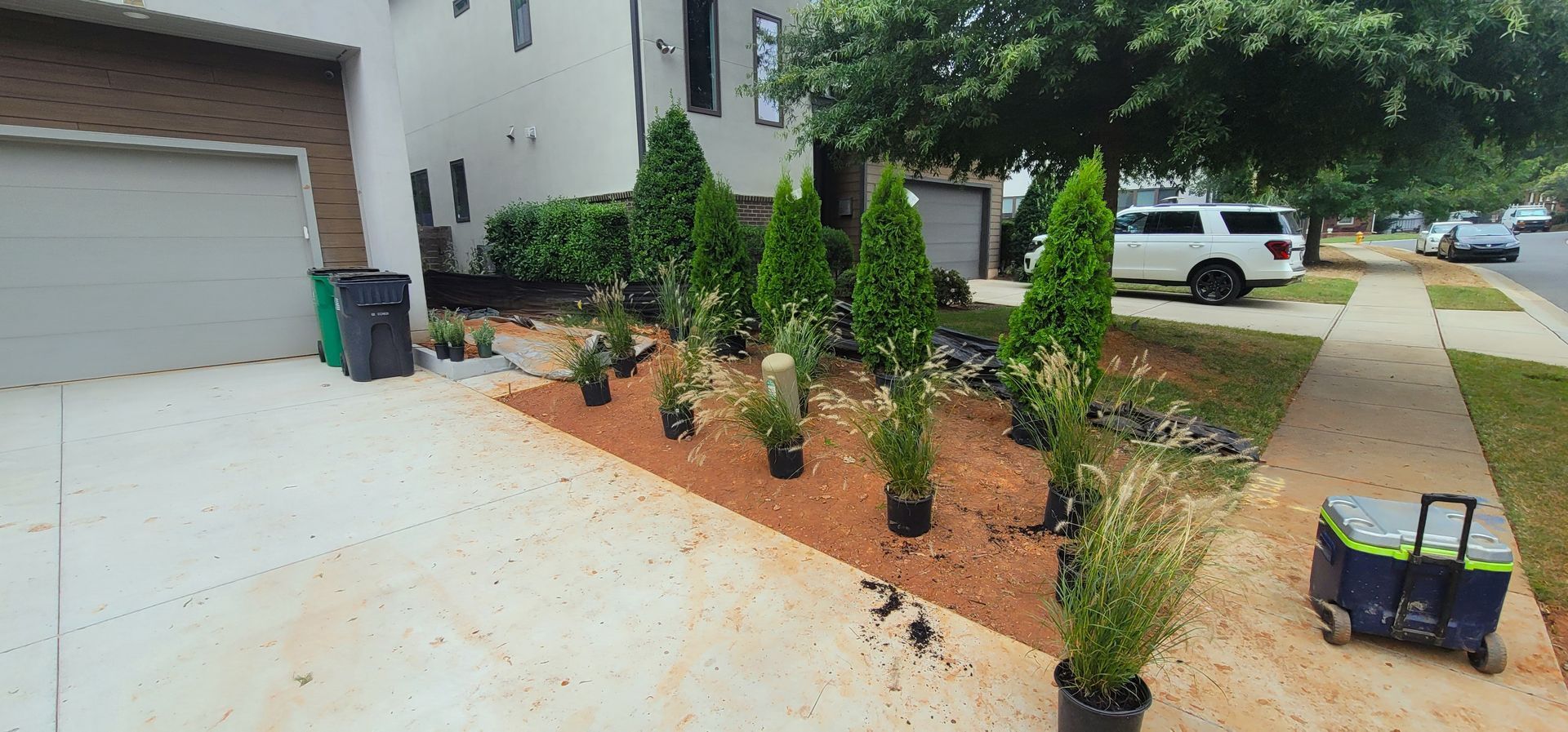 A landscape service in Charlotte, NC - Haven Landscape Design hard at work