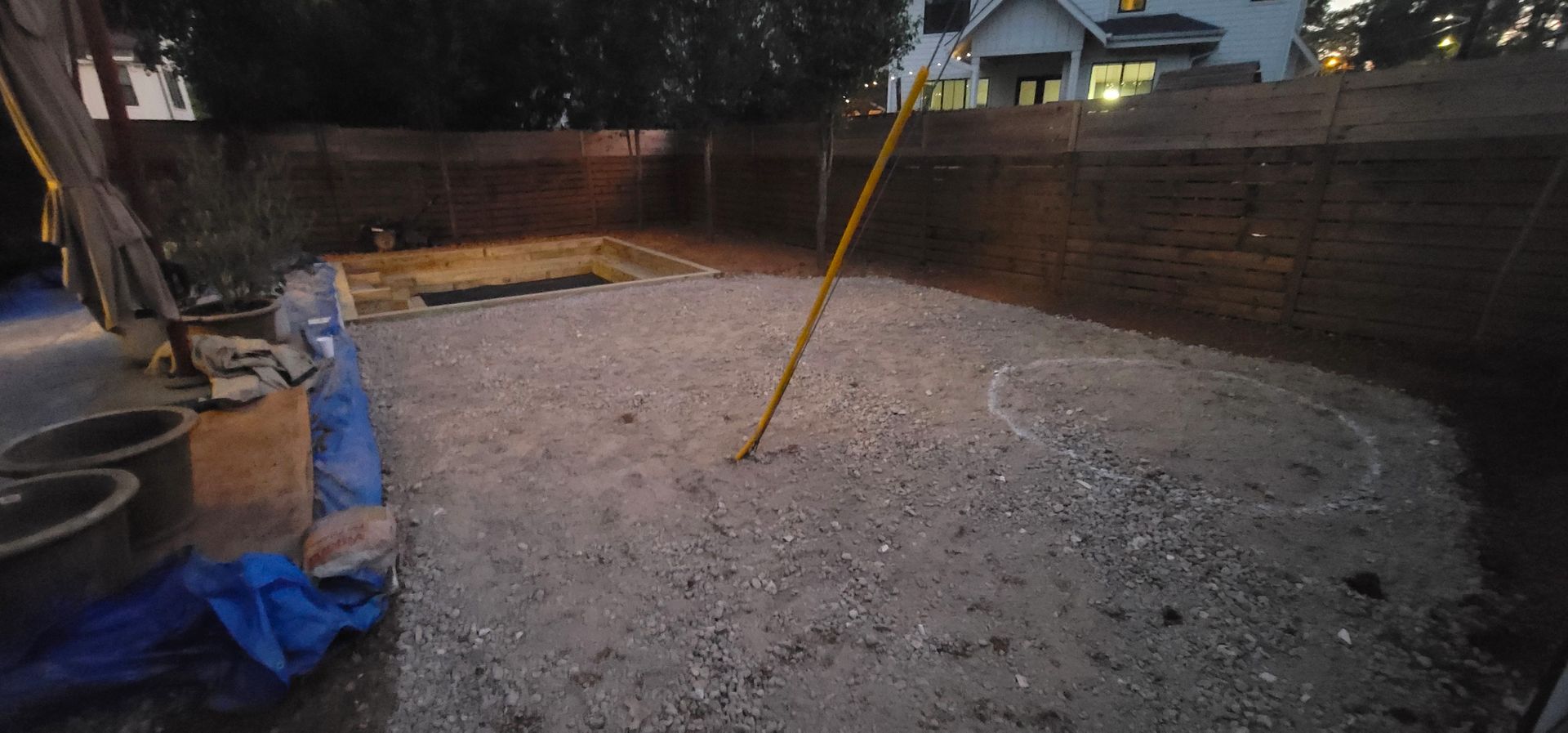 A residential landscape design project in Charlotte, NC - Haven Landscape Design hard at work