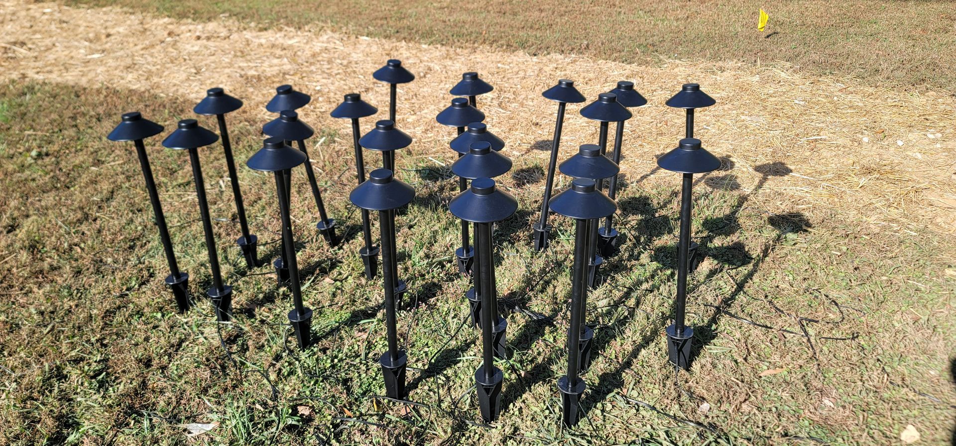 A residential landscape design project in Charlotte, NC - Haven Landscape Design hard at work