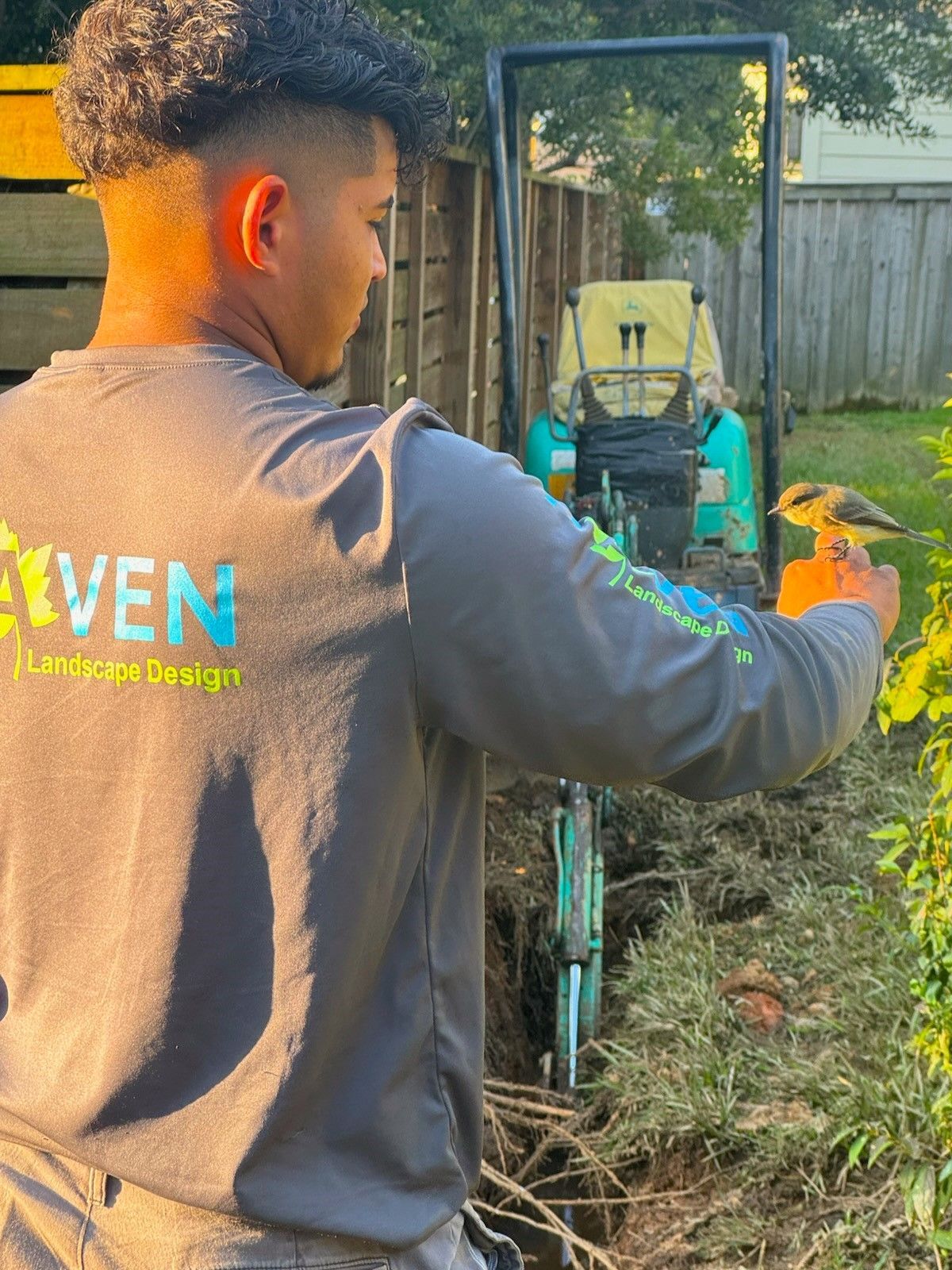 A landscape design service in Charlotte, NC - Haven Landscape Design hard at work