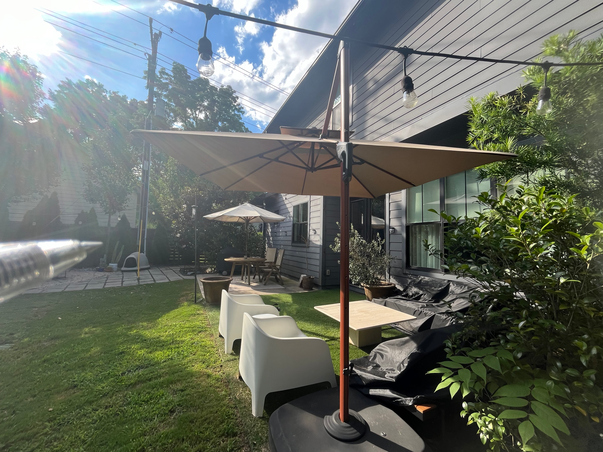 A residential landscape design project in Charlotte, NC - Haven Landscape Design hard at work