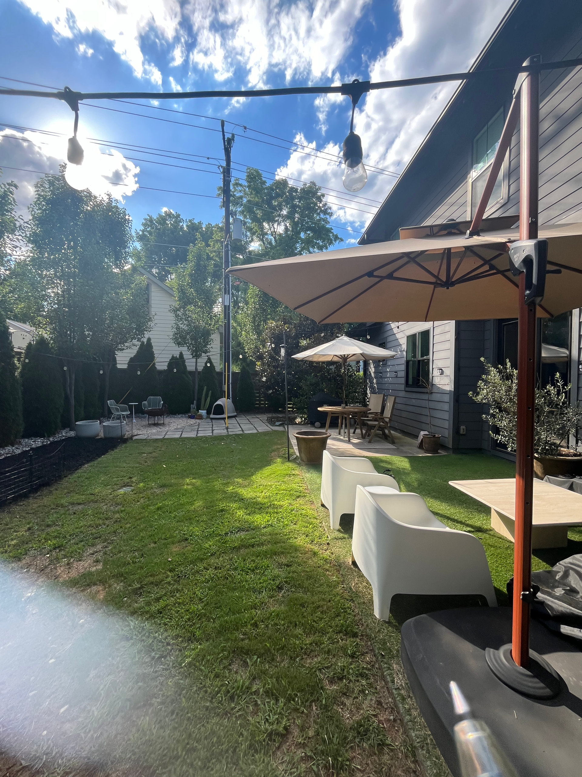 A residential landscape design project in Charlotte, NC - Haven Landscape Design hard at work