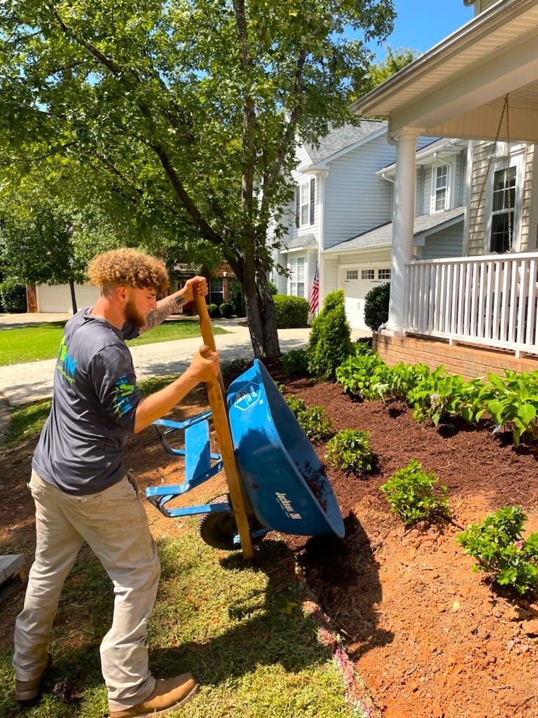 A landscape design service in Charlotte, NC - Haven Landscape Design hard at work