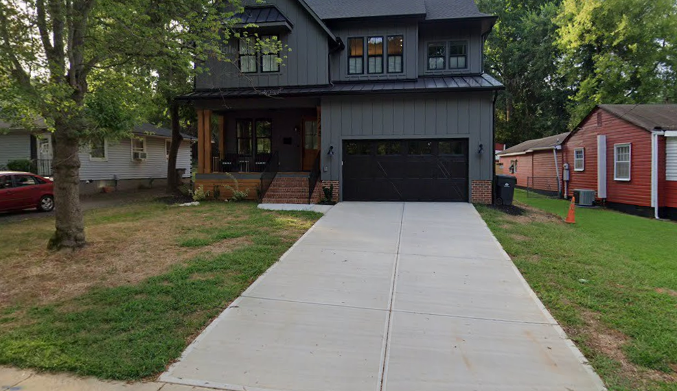 A residential landscape design project in Charlotte, NC - Haven Landscape Design hard at work