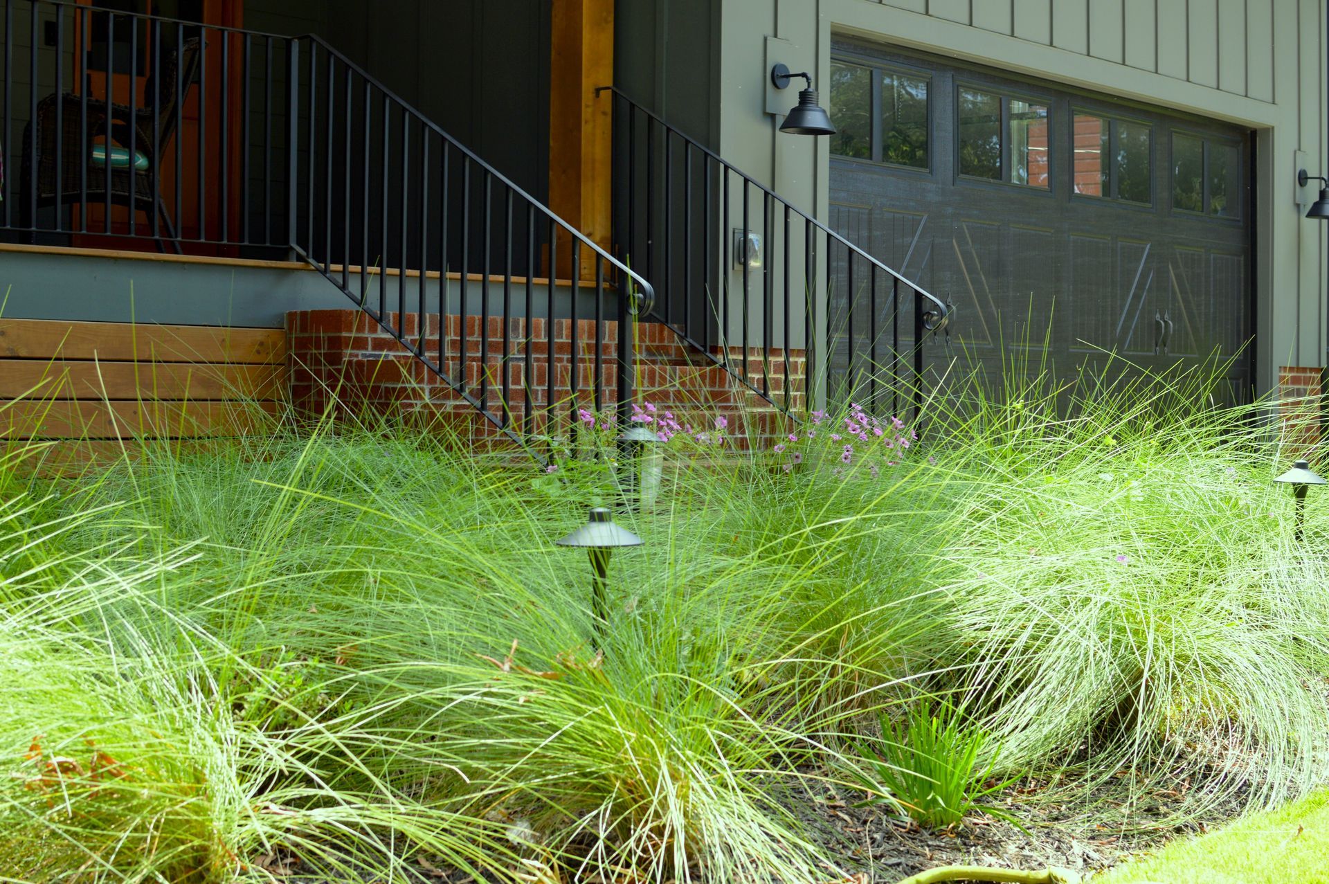 A home in Charlotte, NC that recently had a landscape design installation by Haven Landscape Design.