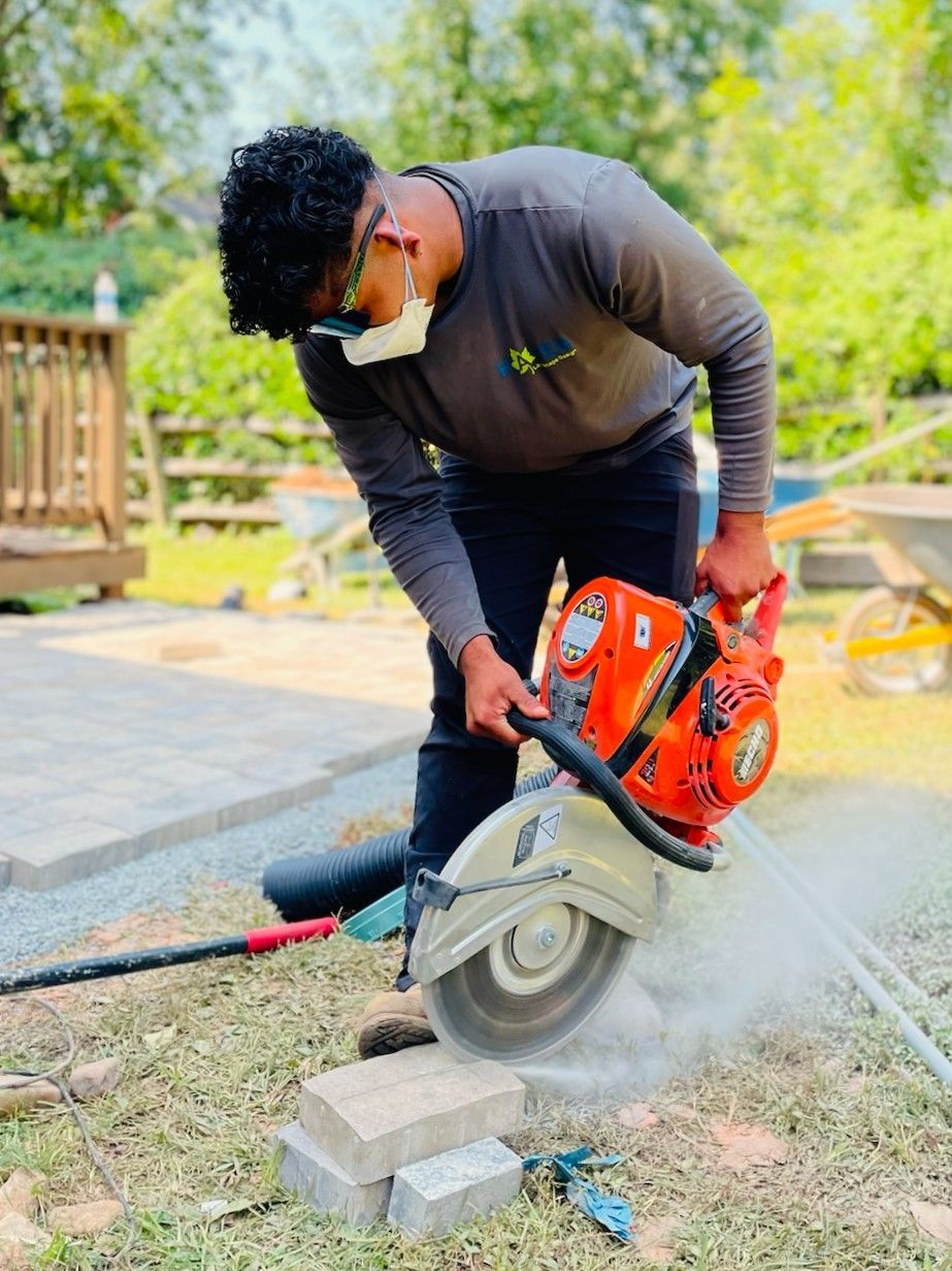 A landscape design service in Charlotte, NC - Haven Landscape Design hard at work