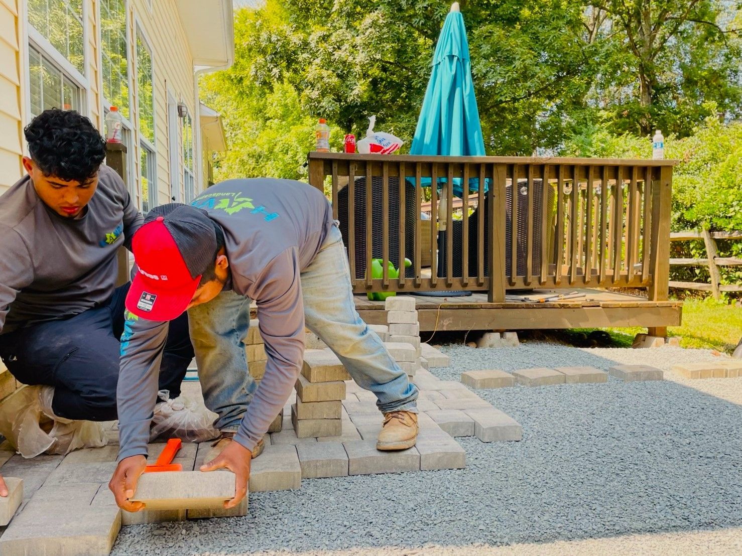 A landscape design service in Charlotte, NC - Haven Landscape Design hard at work