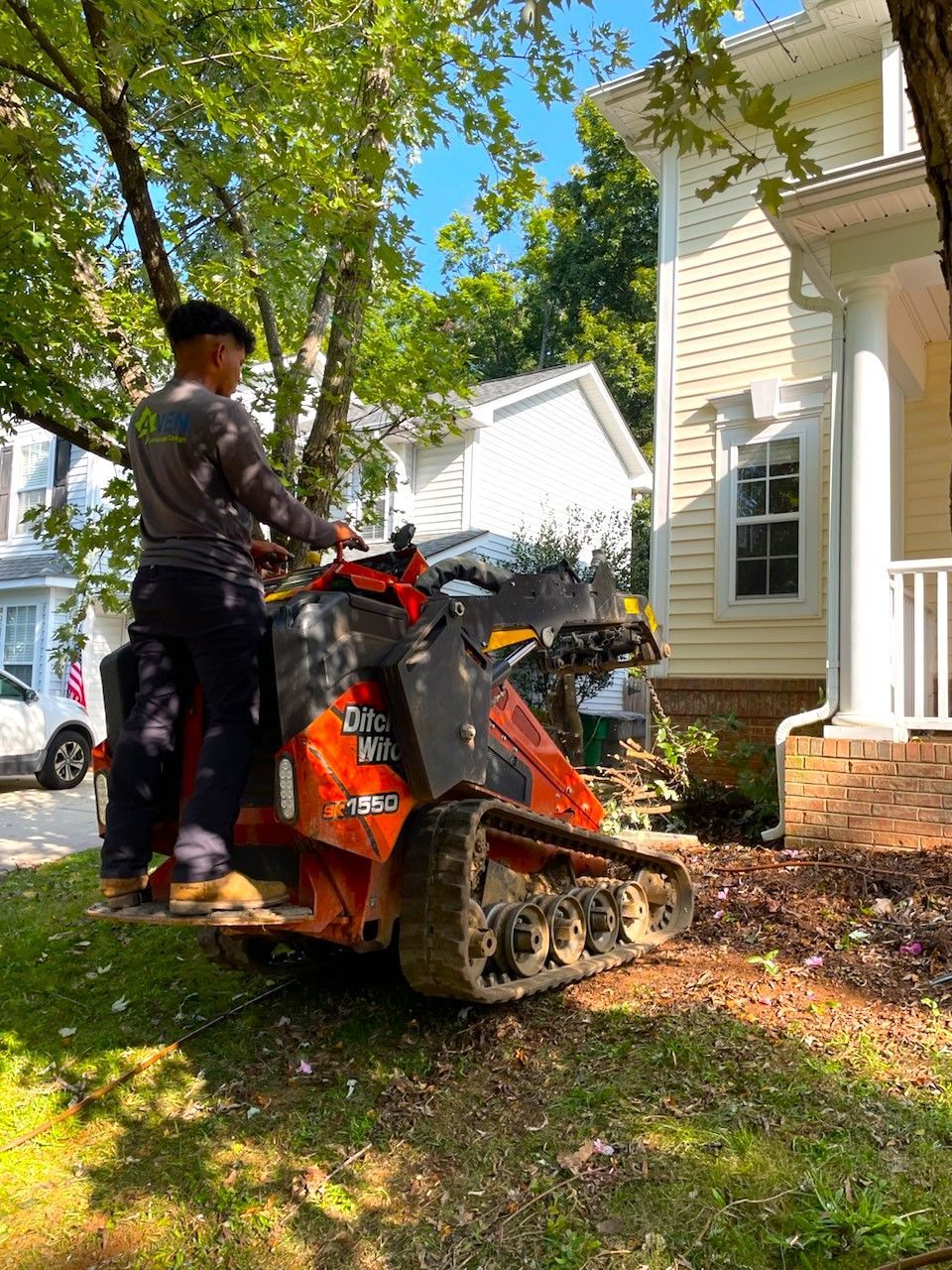 A landscape design service in Charlotte, NC - Haven Landscape Design hard at work