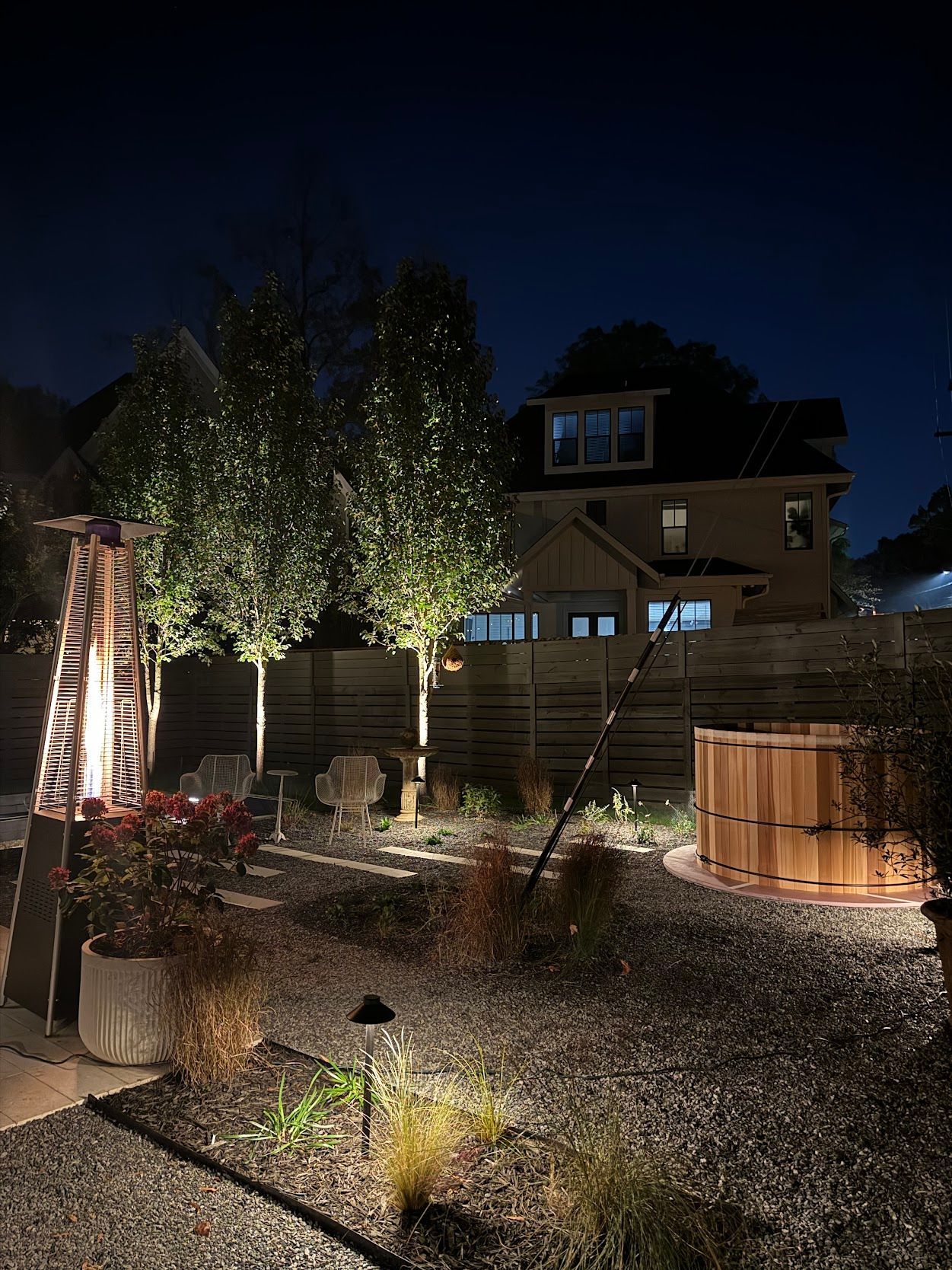 A residential landscape design project in Charlotte, NC - Haven Landscape Design hard at work