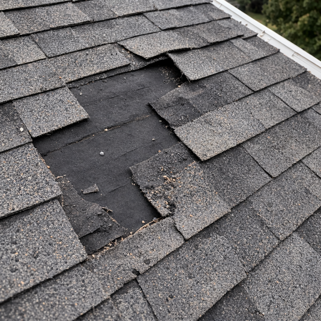 Missing or Damaged Shingles