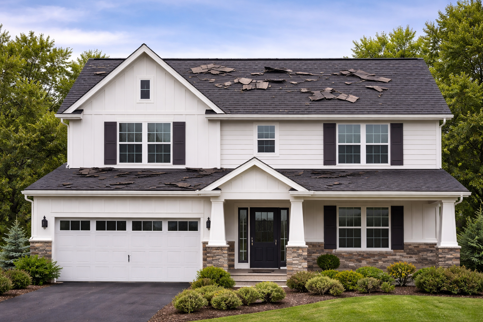 Before – New Asphalt Roof