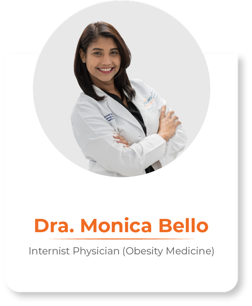 A picture of a doctor named dra. monica bello