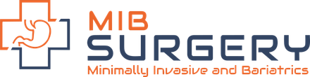 A logo for mib surgery minimally invasive and bariatrics