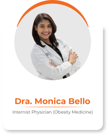 A picture of a doctor named dra. monica bello