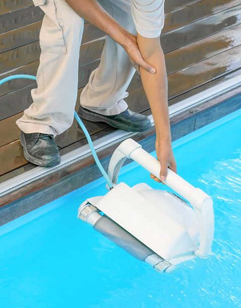 A Device For Cleaning The Pool — Merced, CA — Merced Pools