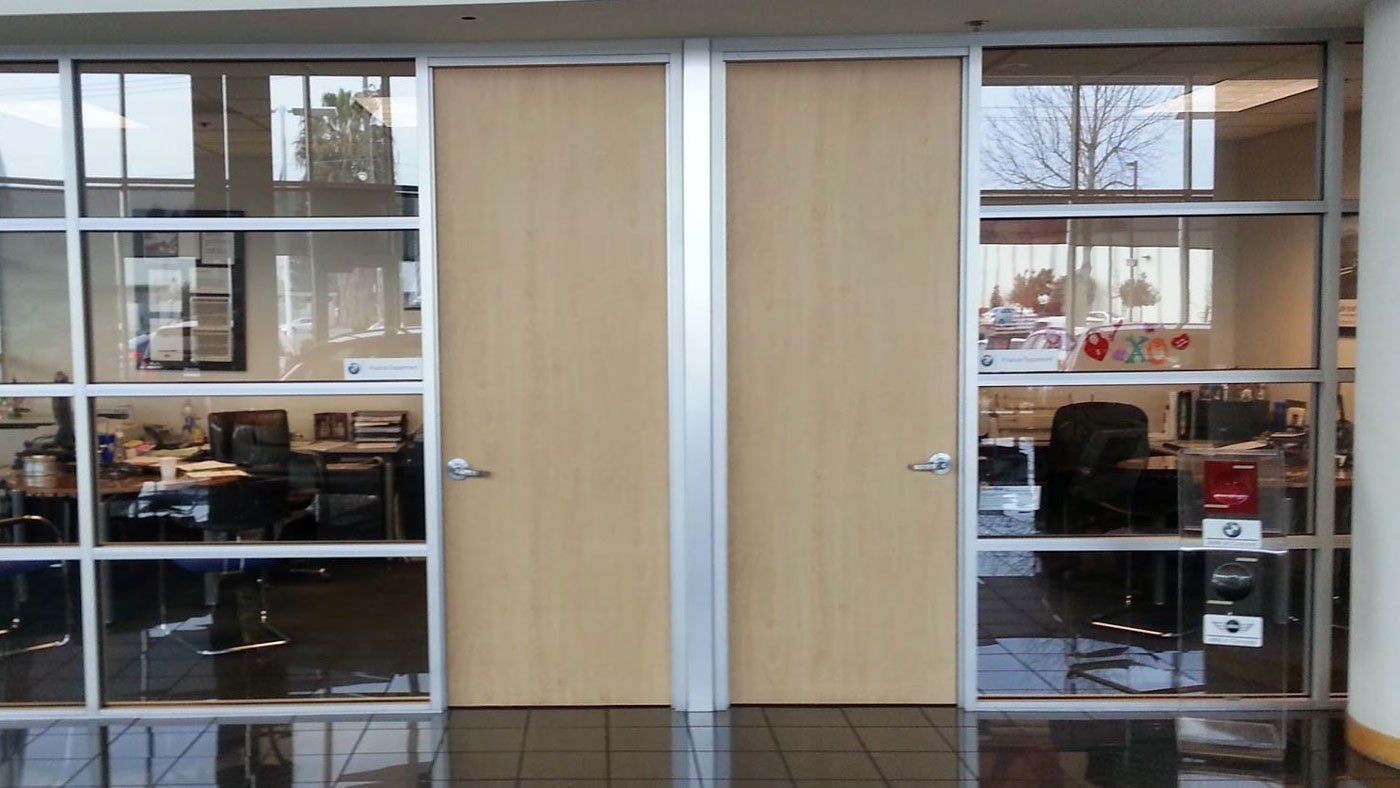 Office with Glass Partition — El Sobrante, CA — Wadsworth Glass Inc.