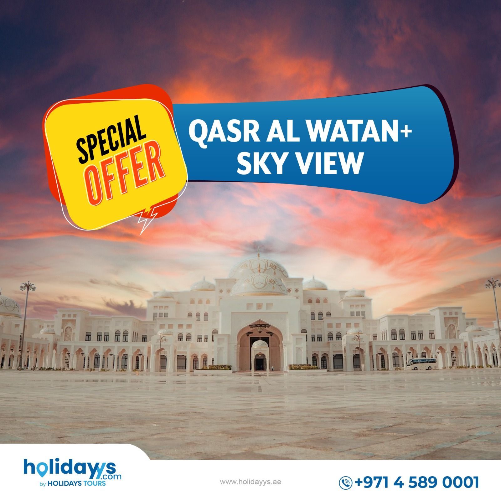 Qasr Al Watan - Majestic palace with stunning architecture, grand interiors, and cultural exhibits showcasing UAE heritage.