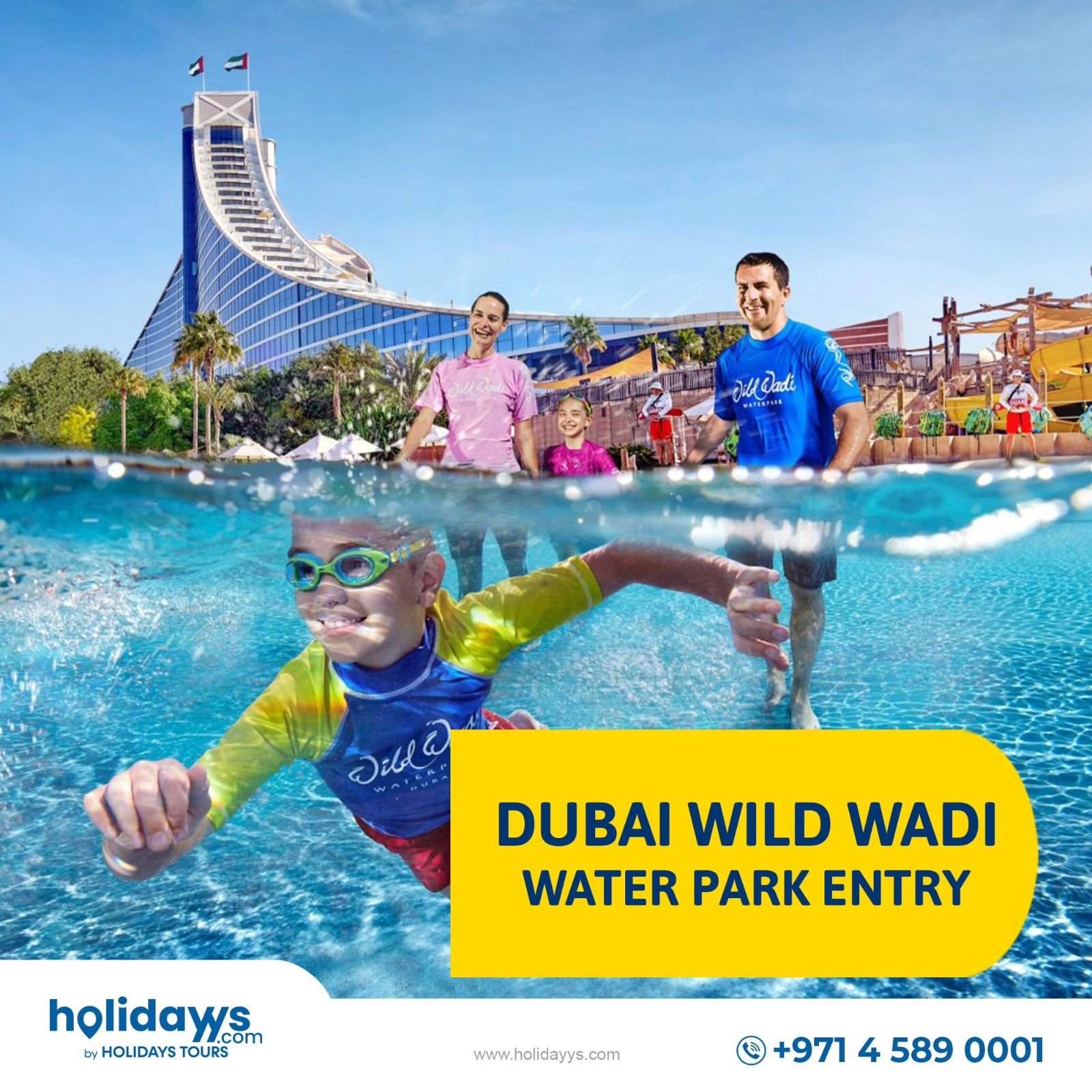 Wild Wadi - Exciting water slides, wave pools, and family-friendly attractions in a fun-filled water park setting.