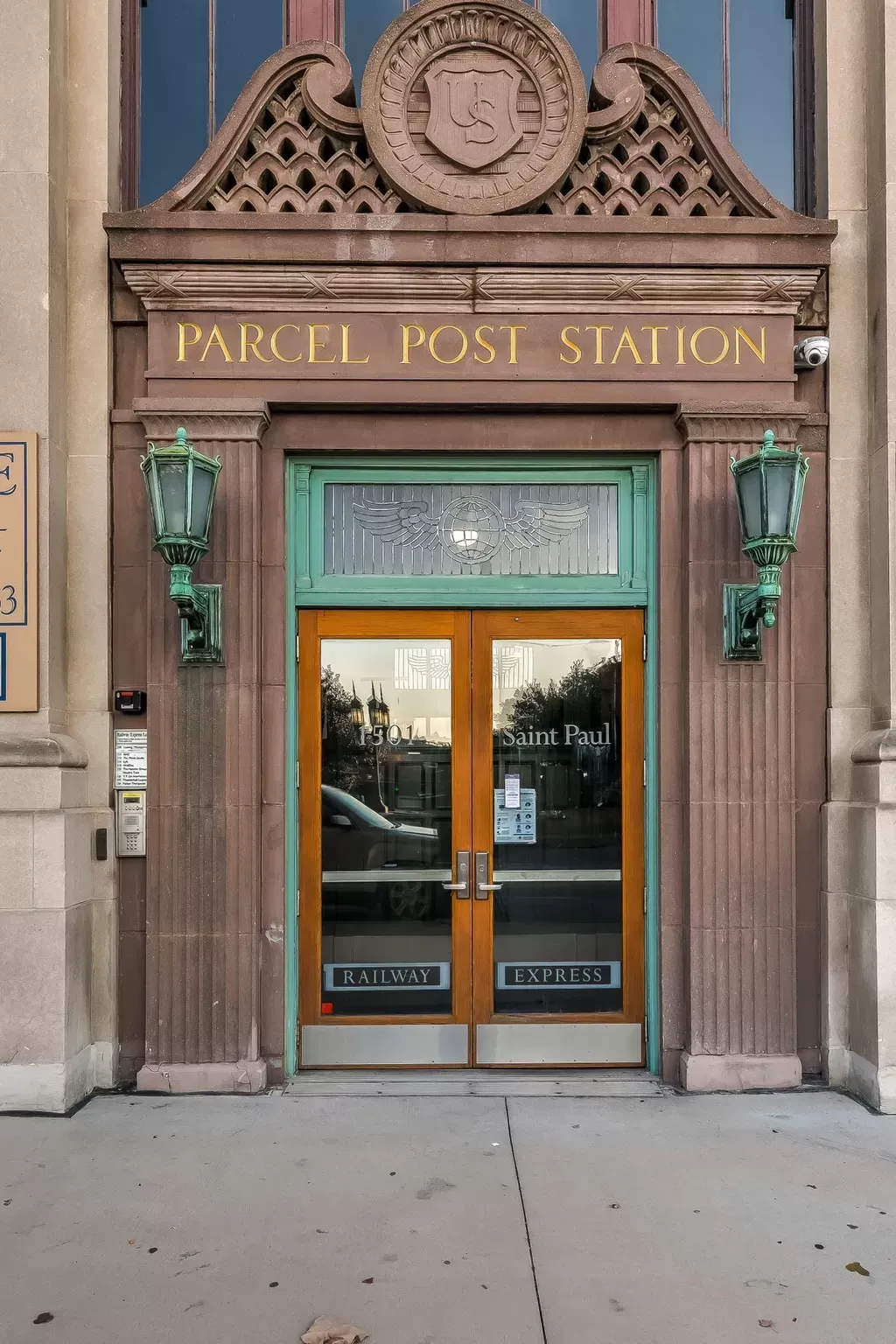 front of the building showing entrance