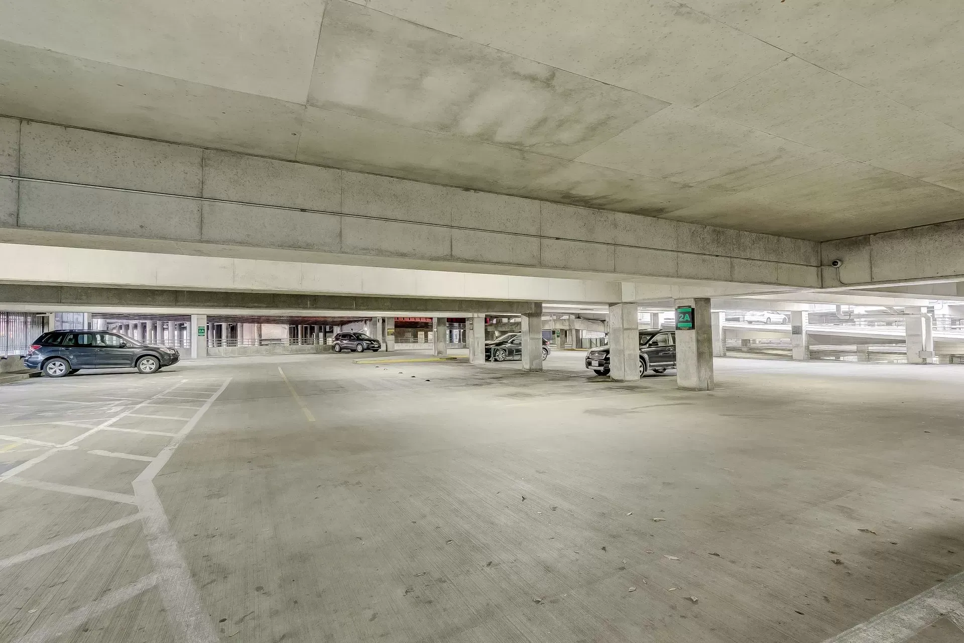 underground parking garage