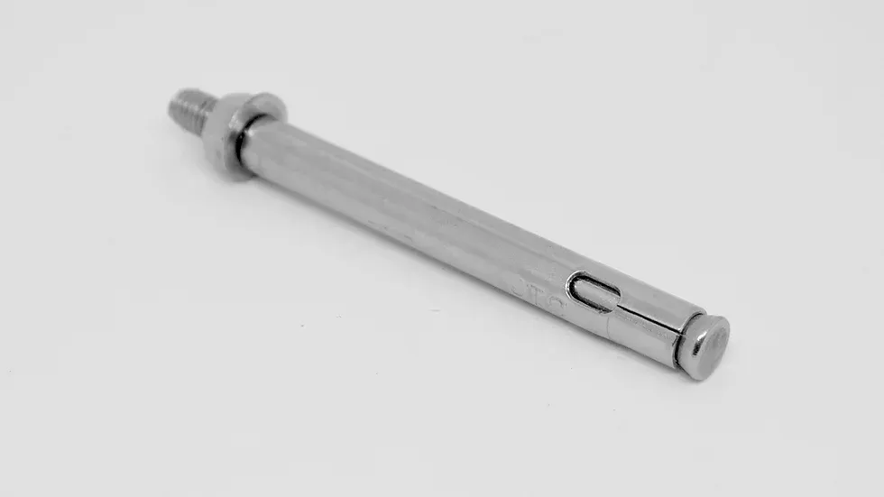 Stainless steel expansion anchor bolt.