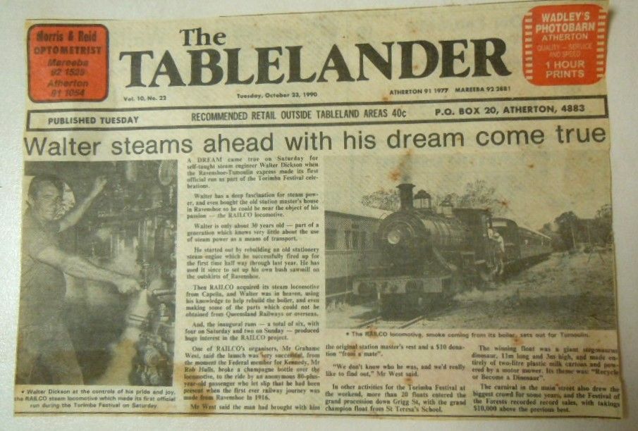 Newspaper front page: 