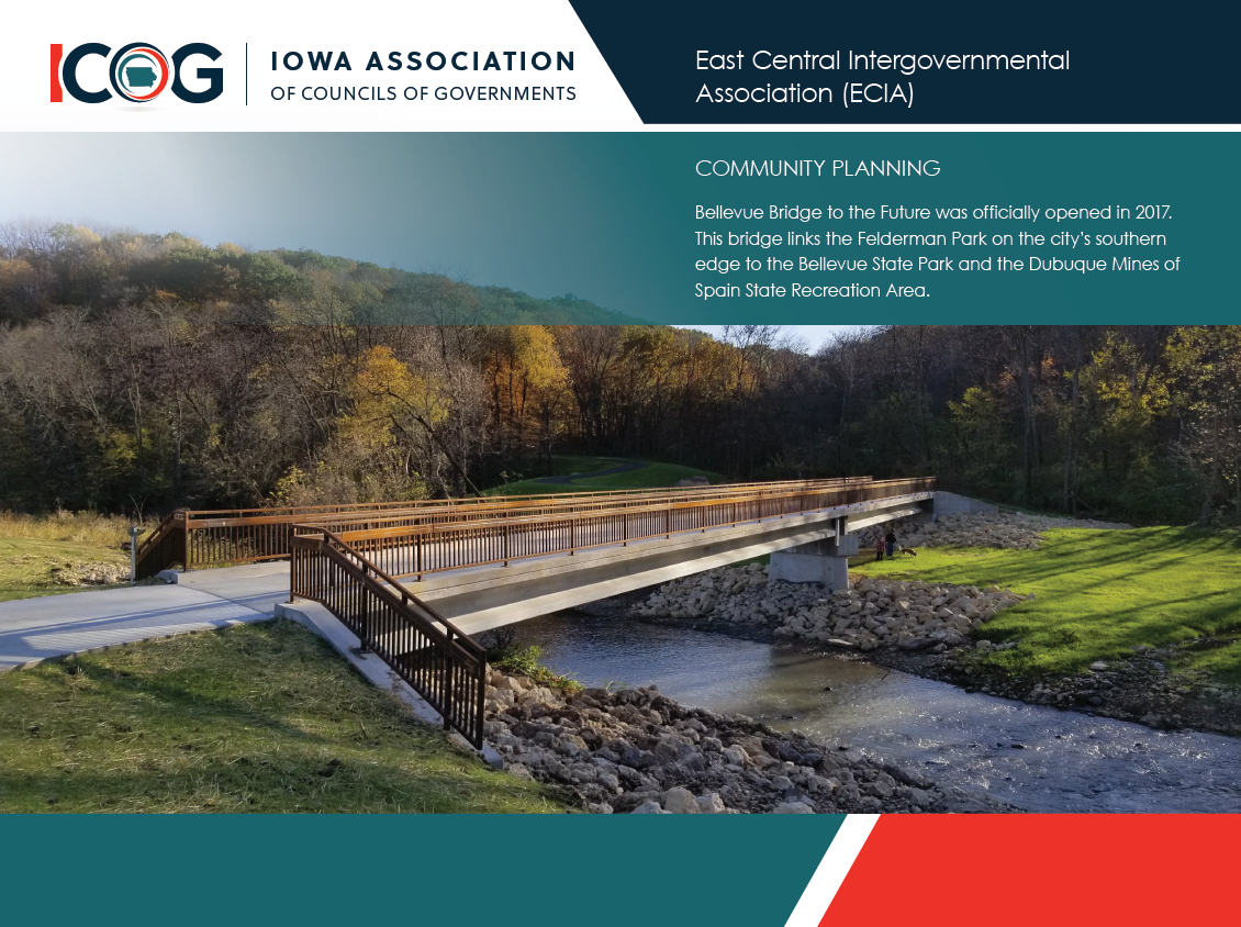 ECIA Project on helping the city of Dubuque obtain multiple grants to create a bridge that links Feldman Park