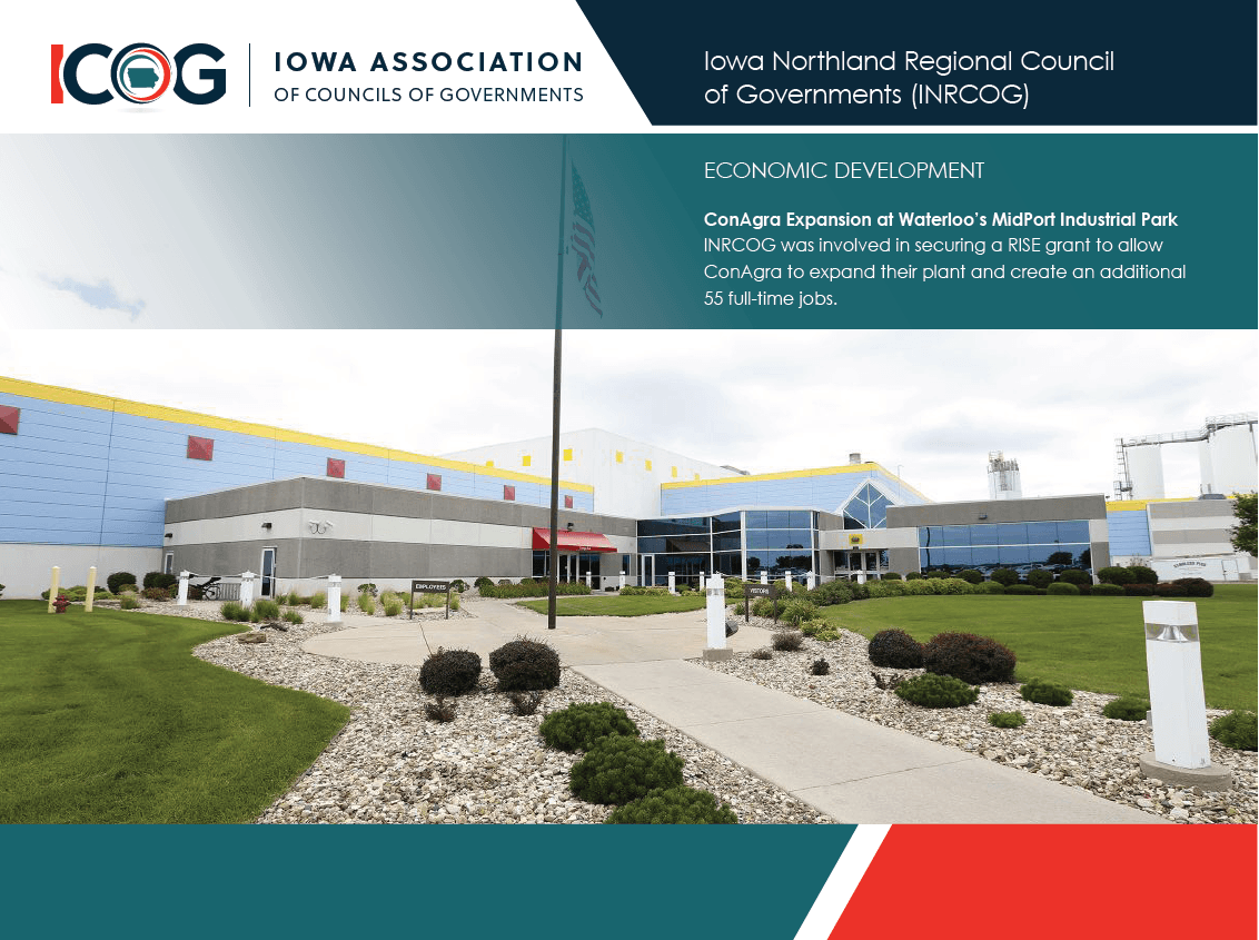 INRCOG Project with MidPort Industrial Park in helping ConAgra with a RISE grant