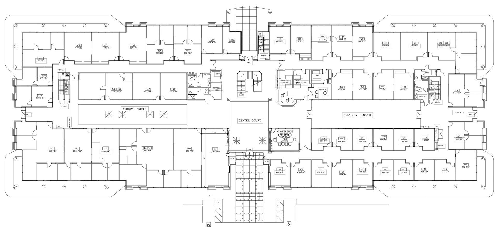 First Floor Plan — Stockton, CA — Sherwood Executive Center