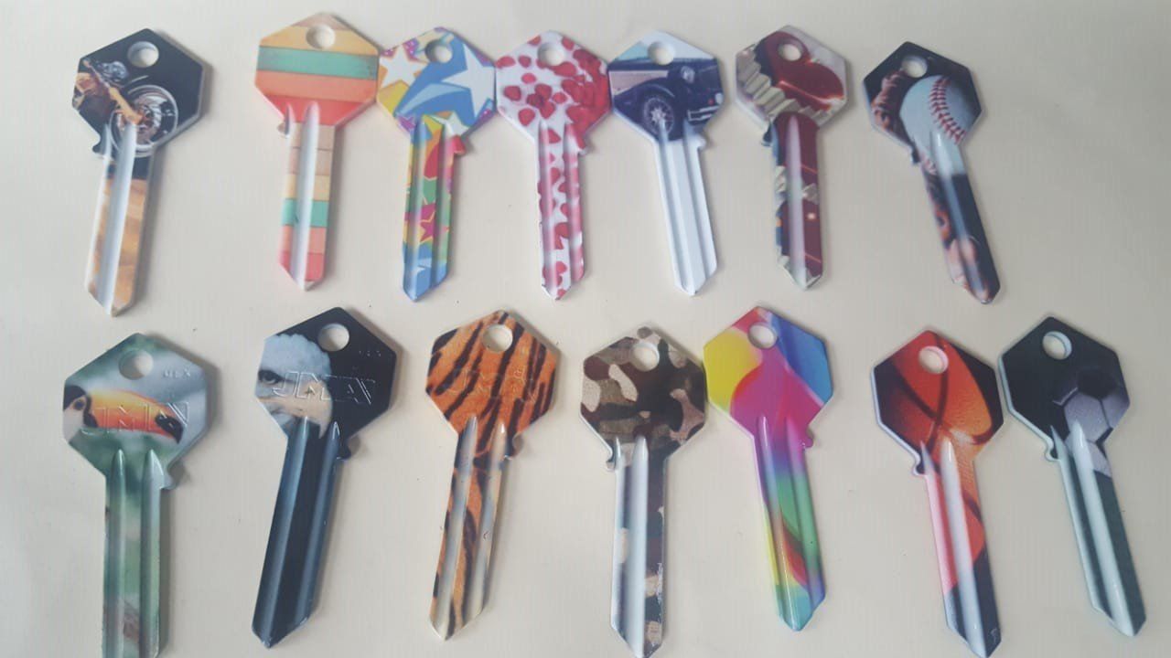 Cerrajerías Metro Sur - llaves con estampados