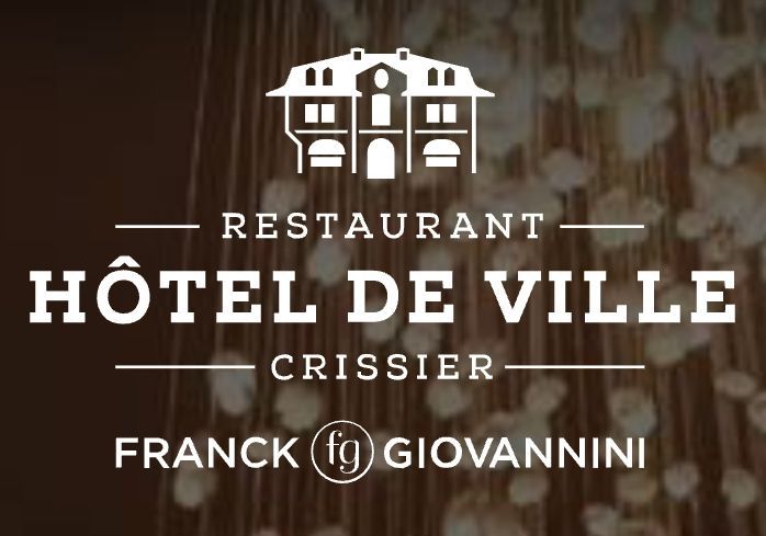 Un logo pour un restaurant appelé hôtel de ville crisier