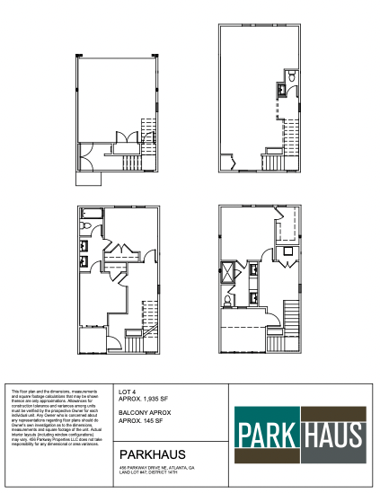 A black and white floor plan of a house called park haus